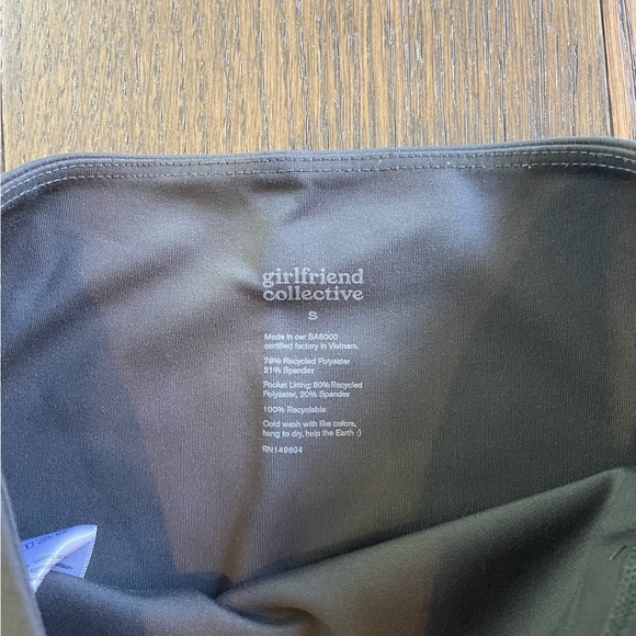Girlfriend Collective High Rise Grey olive Leggings S Small SSense - Picture 3 of 4
